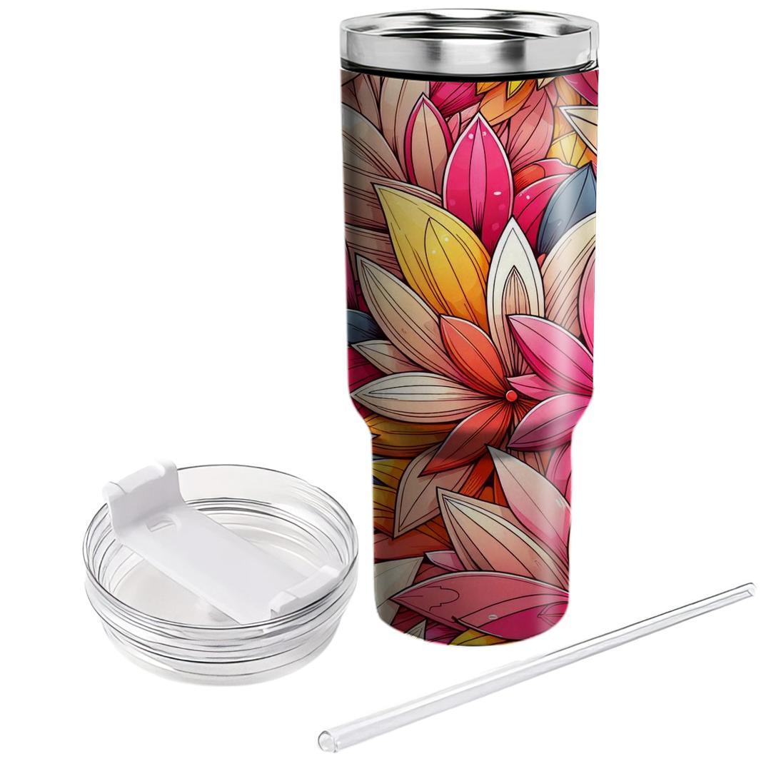 Colorful Petal Burst  Custom Tumblers