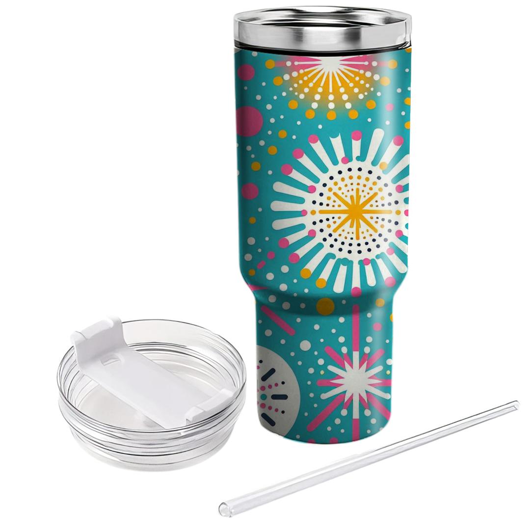 Dotted Starburst Pattern Tumblers For Gifts