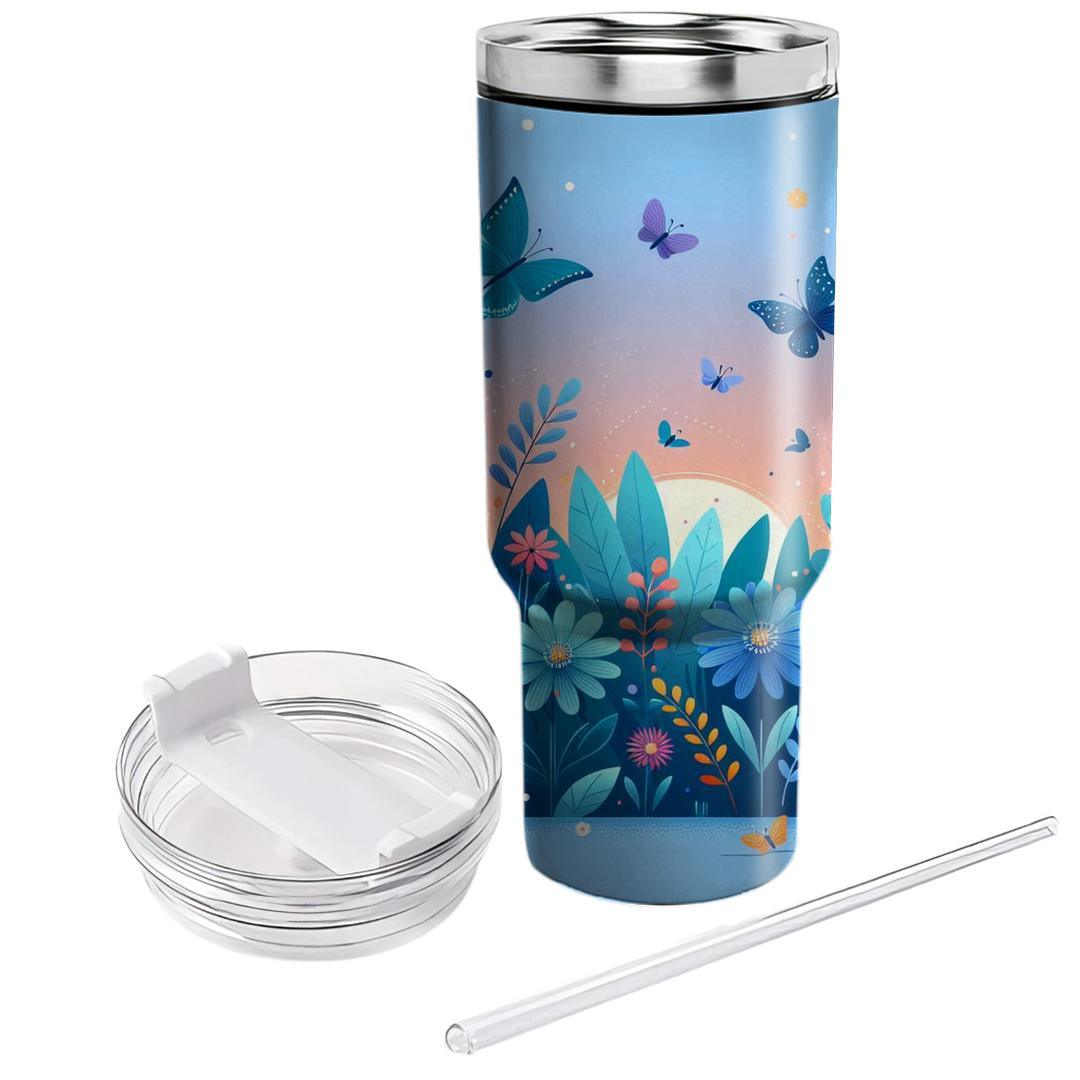 Ethereal Butterfly Garden  Personalized Tumblers