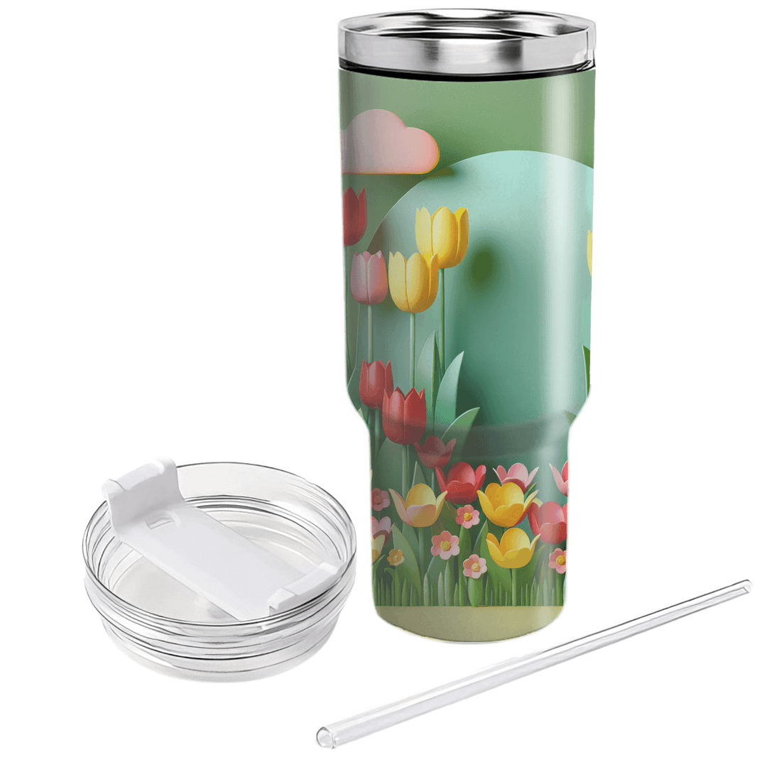 Joyful Tulip Bloom  Tumblers For Gifts