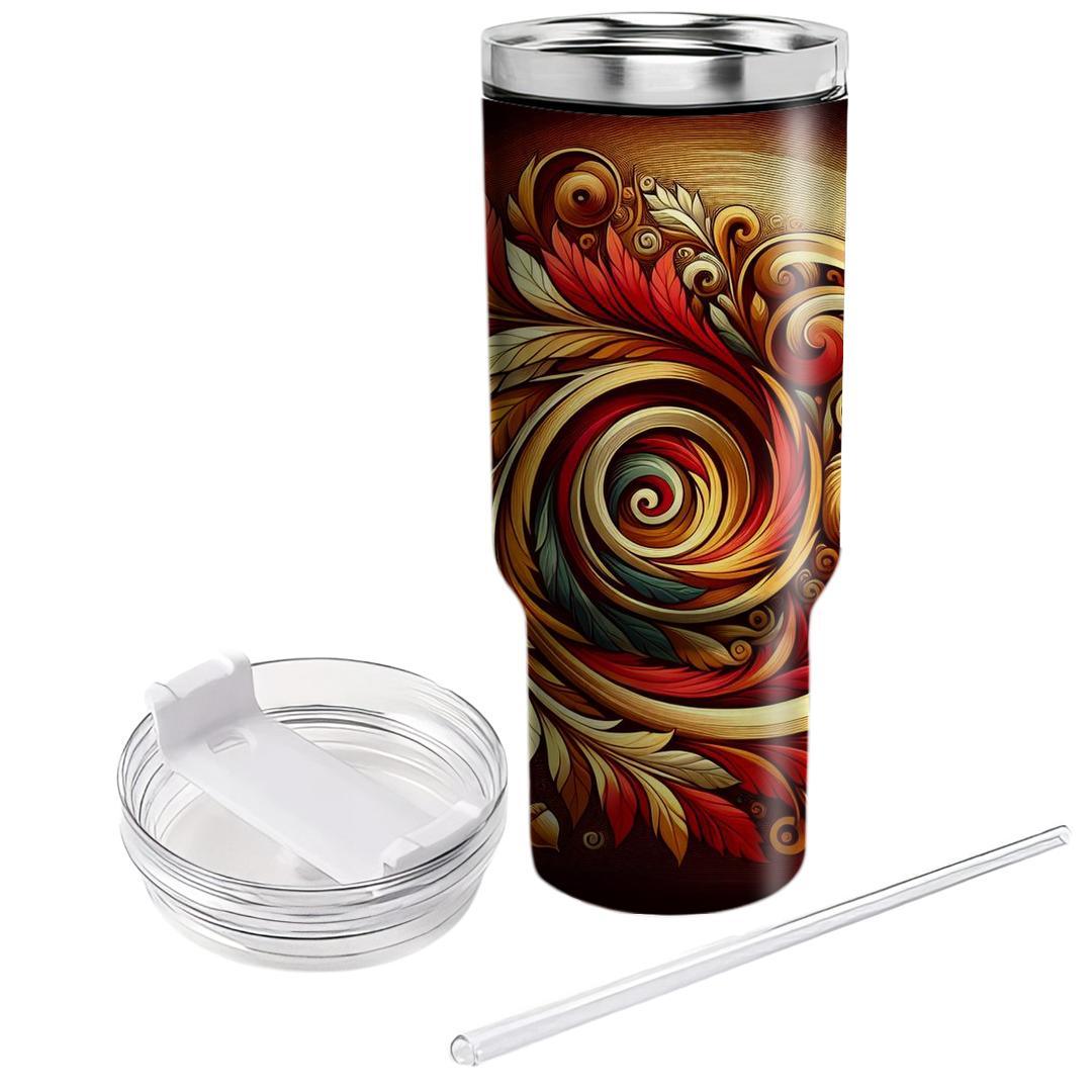 Autumn Leaf Whirlwind  Custom Tumblers