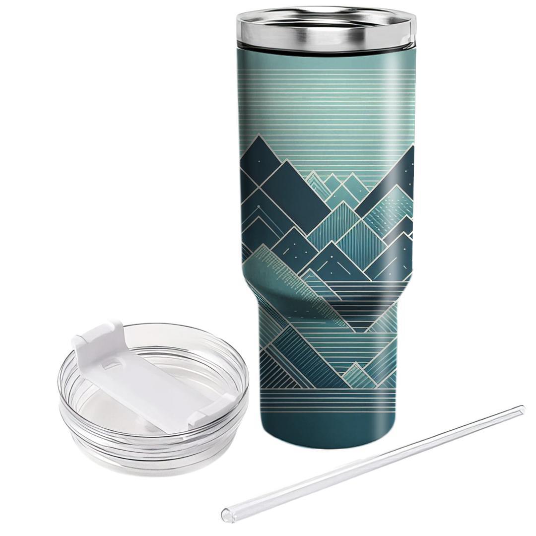 Linear Mountain Silhouettes  Insulated Tumblers