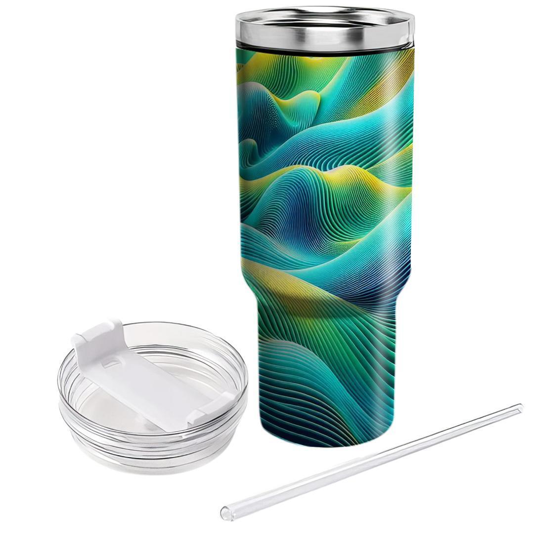 Radical Wave Pattern  Tumbler Cups