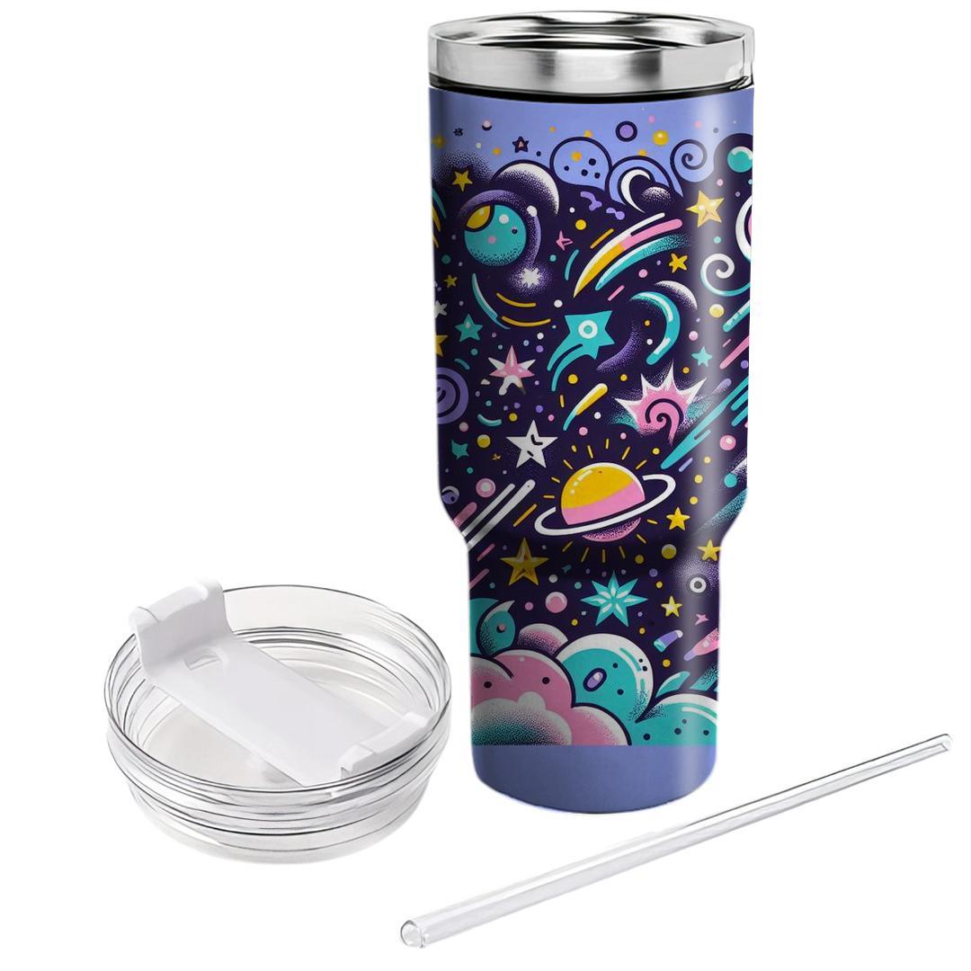 Doodle Galaxy  Personalized Tumblers