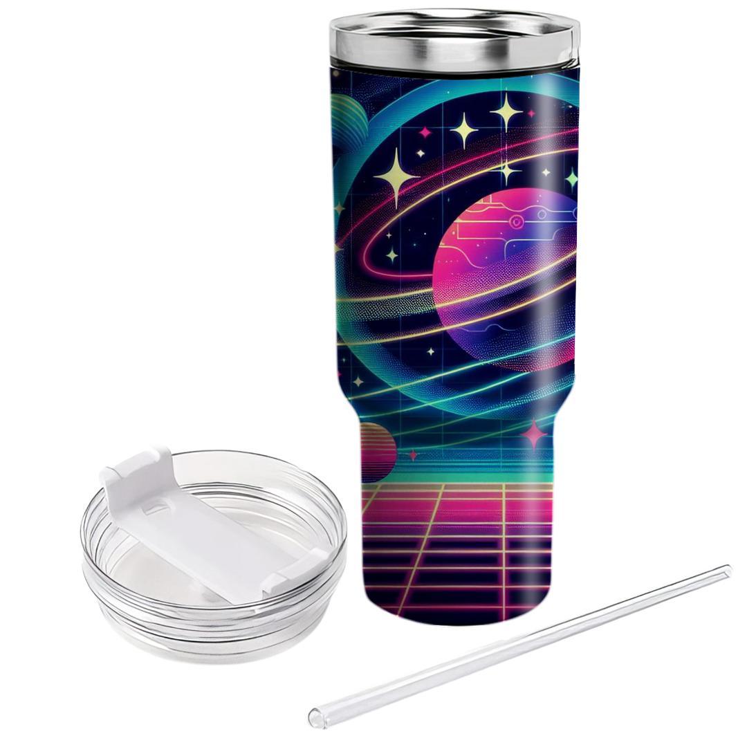 Celestial Synthwave  Personalized Tumblers