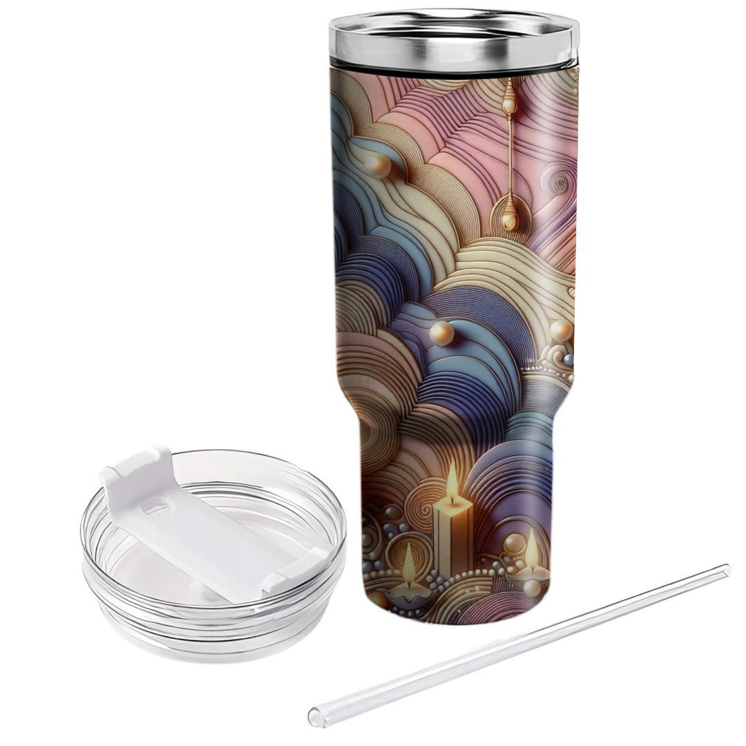 Harmony Of Light - Diwali Reflection  Tumblers With Lids