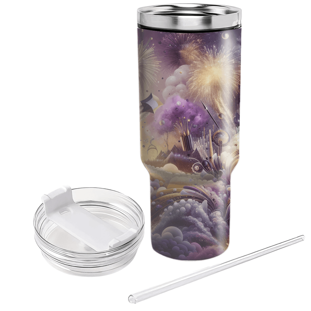 Surreal Festivity - New Year’s Dreamscape  Custom Tumblers