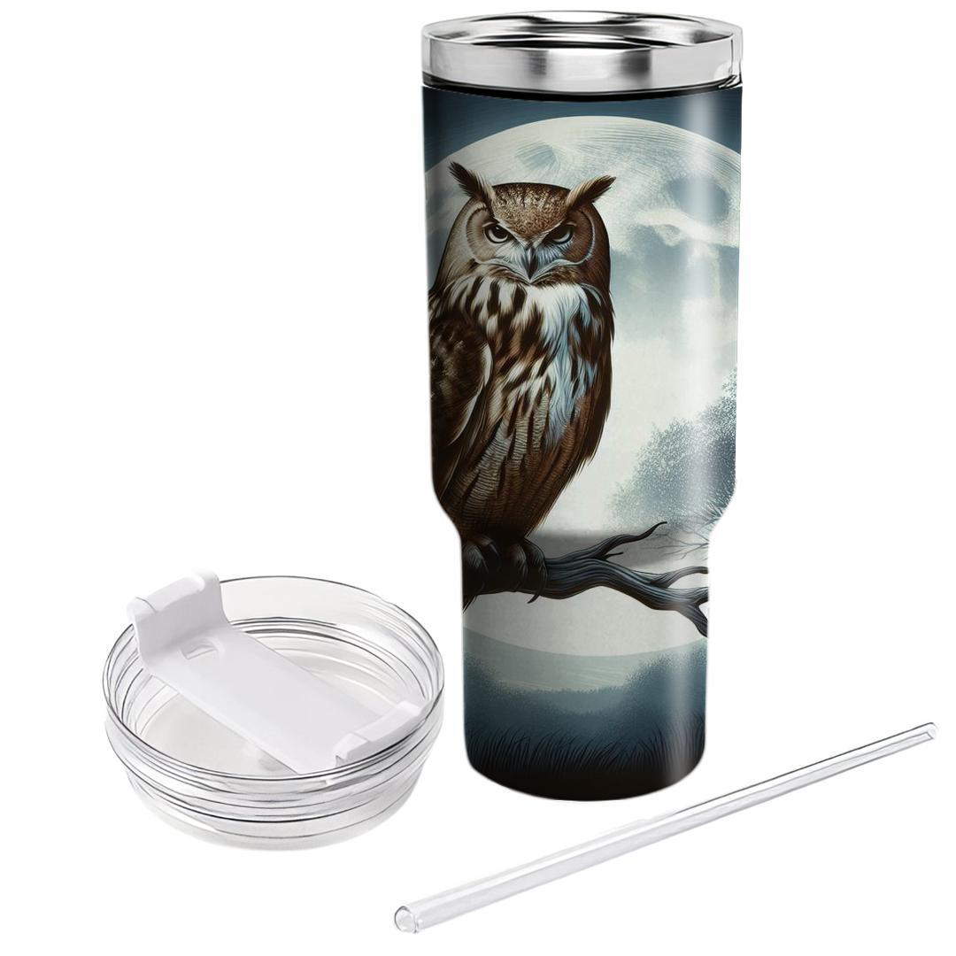 Majestic Owl Watcher  Tumblers With Lids