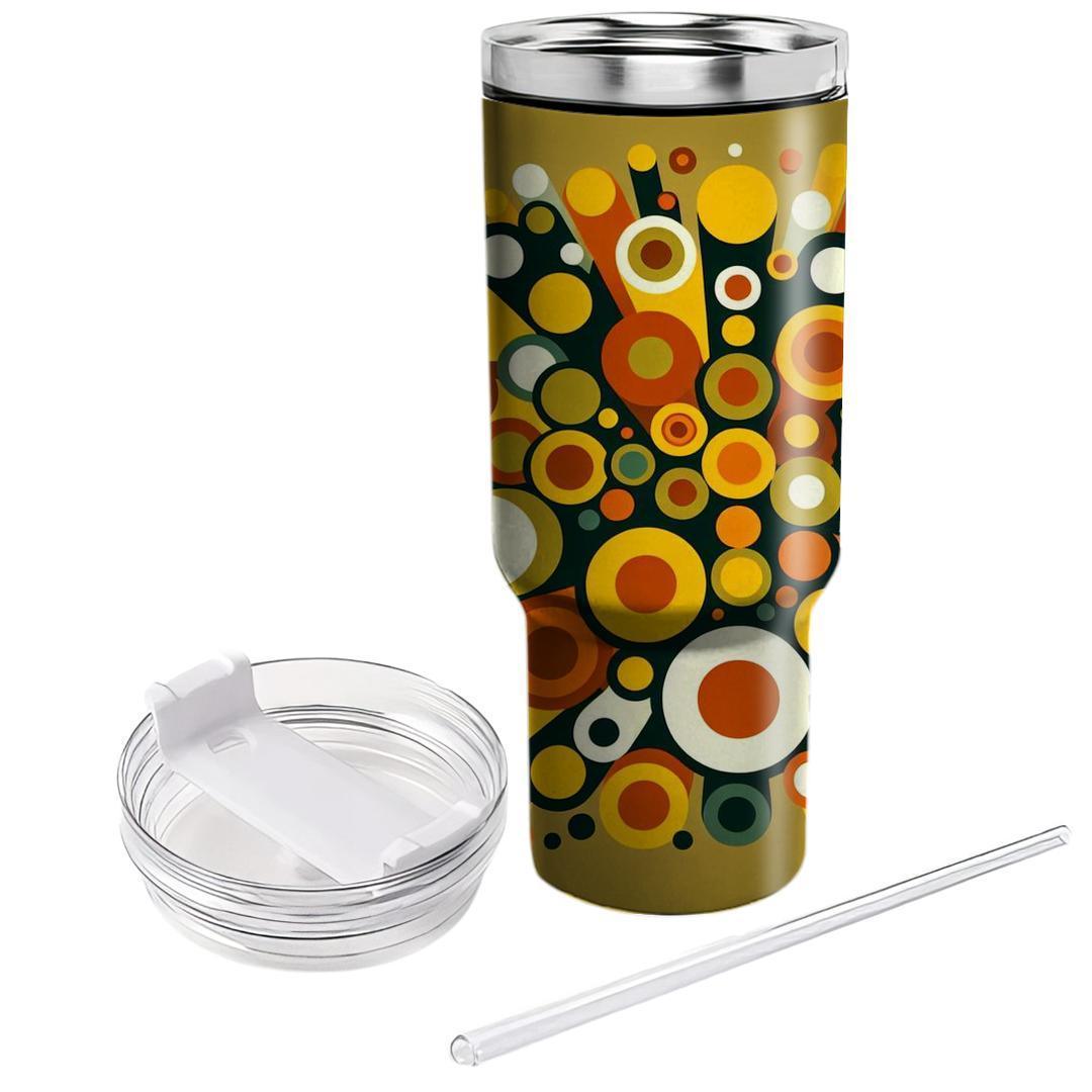 Retro Circle Explosion  Tumblers For Gifts