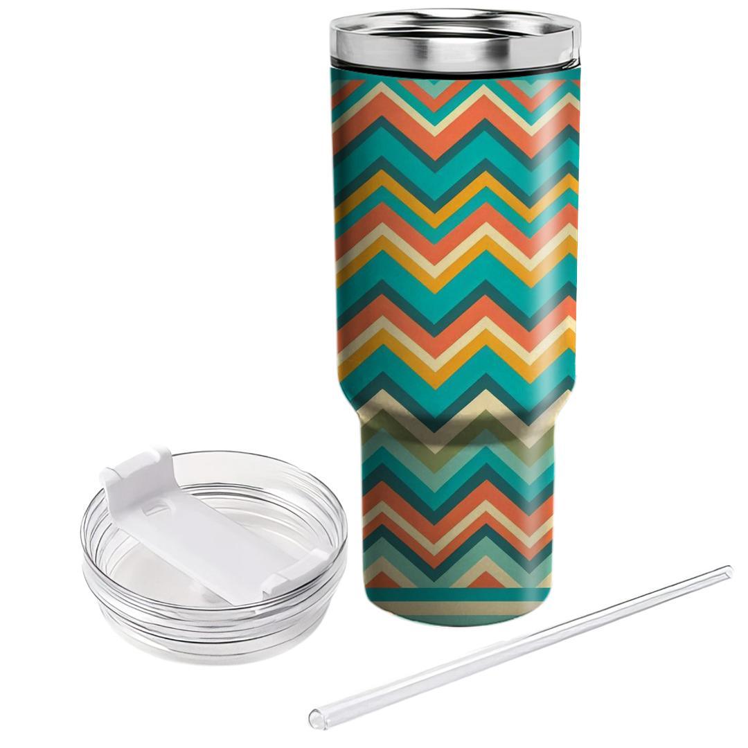 Retro Zigzag Design  Custom Tumblers