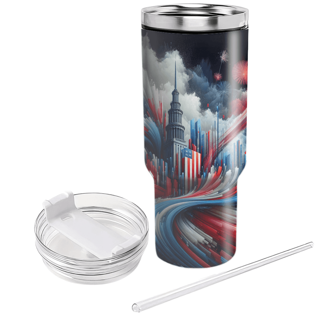Revolutionary Revelry - A Modern Bastille Day  Decorative Tumblers