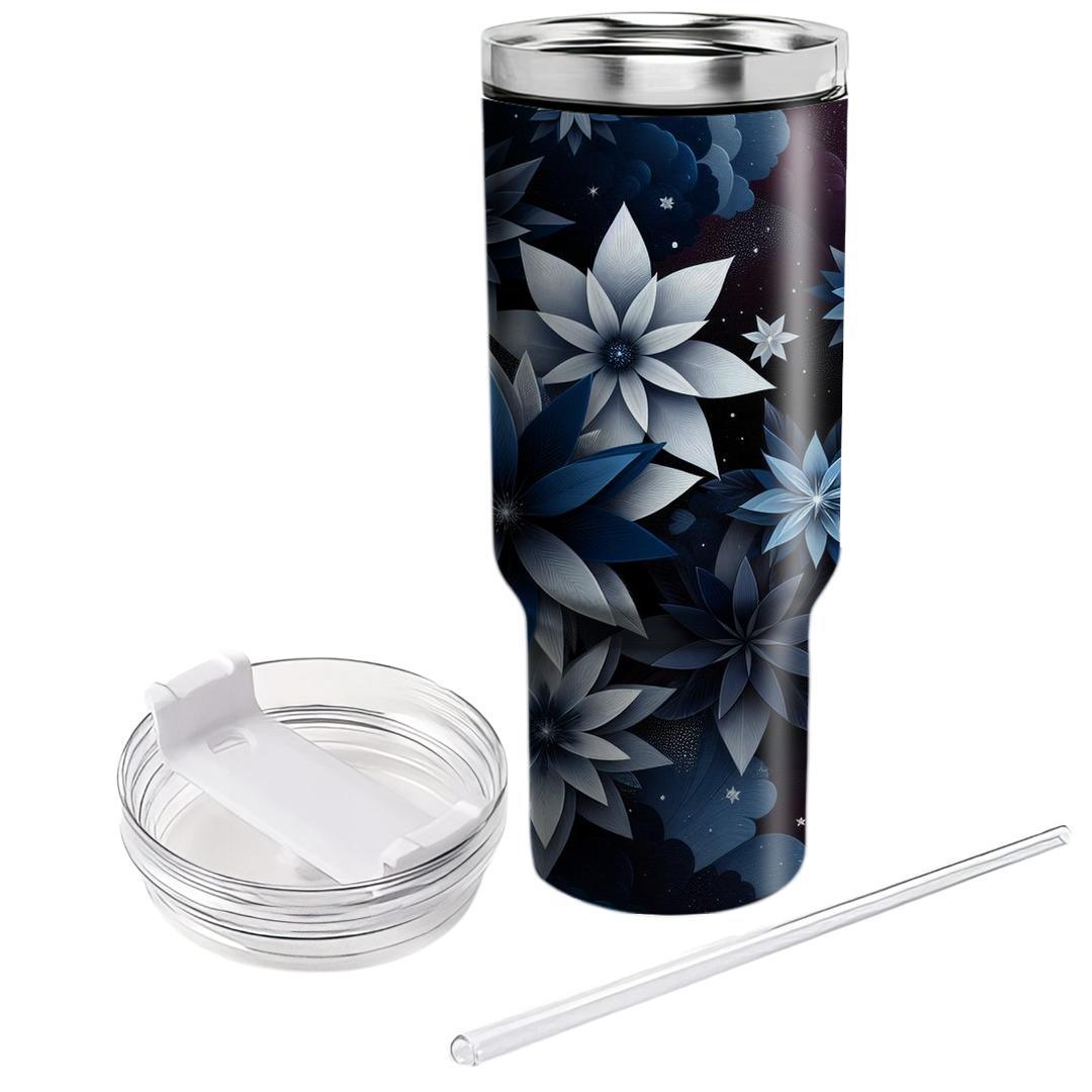 Celestial Floral Fusion  Unique Tumblers