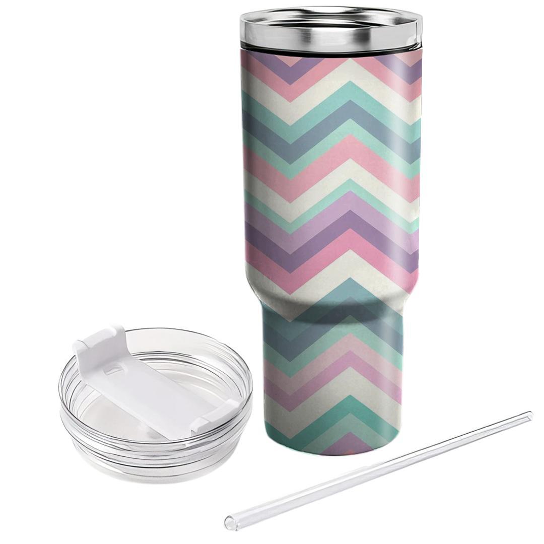 Chevron Pastel Dream  Decorative Tumblers