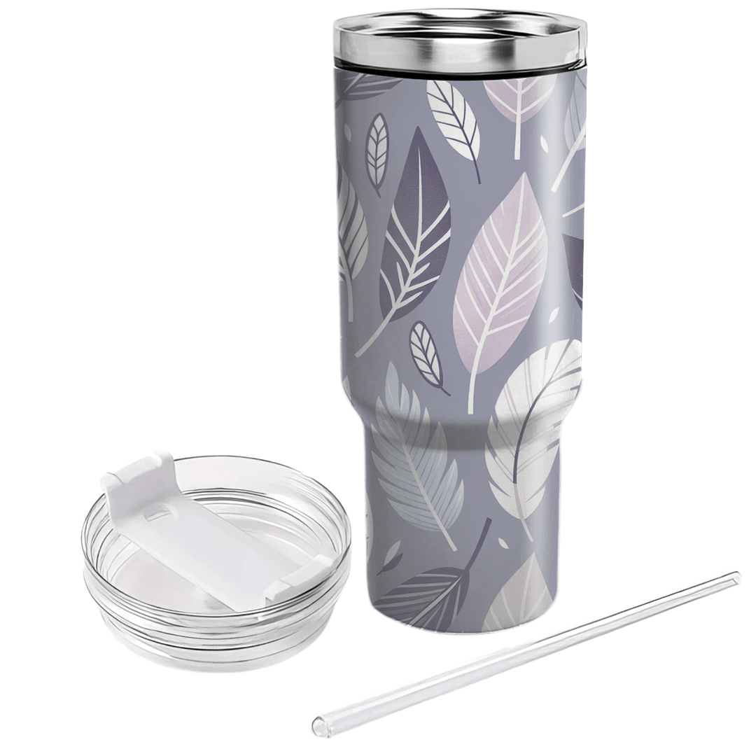 Stylized Feather Motifs  Custom Tumblers