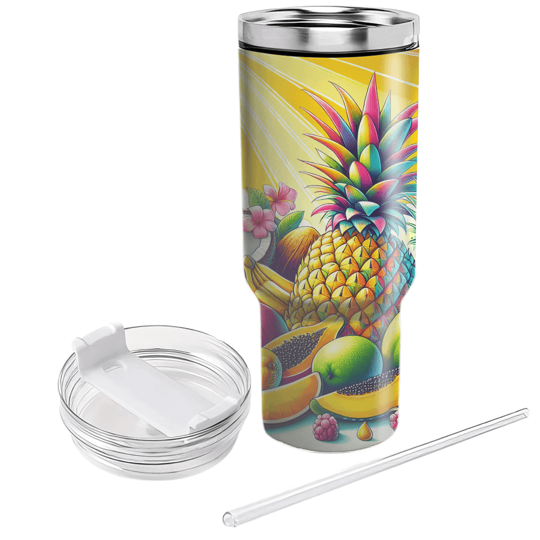 Summer Tropical Delight  Travel Tumblers