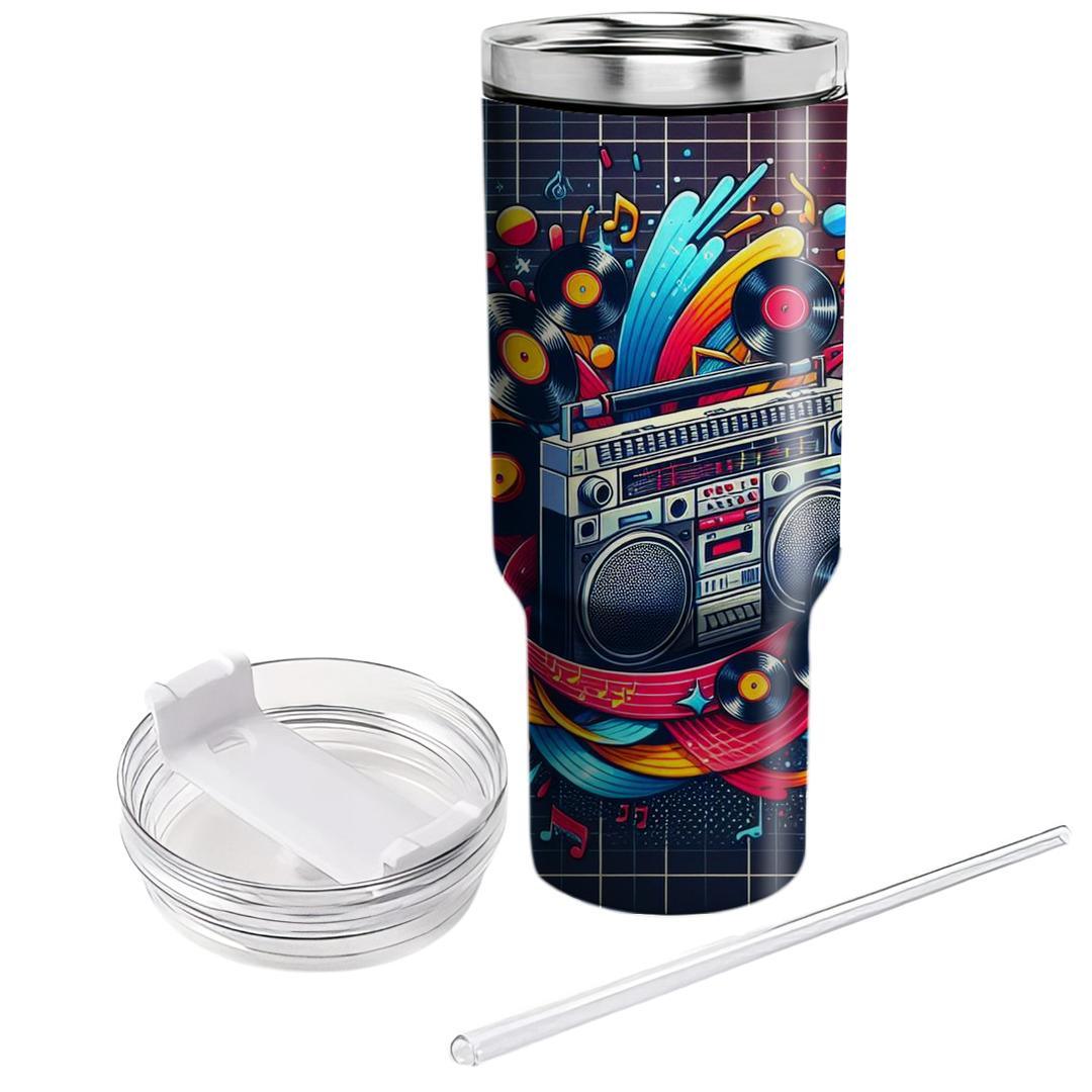 Retro Boombox Beat  Tumbler Cups