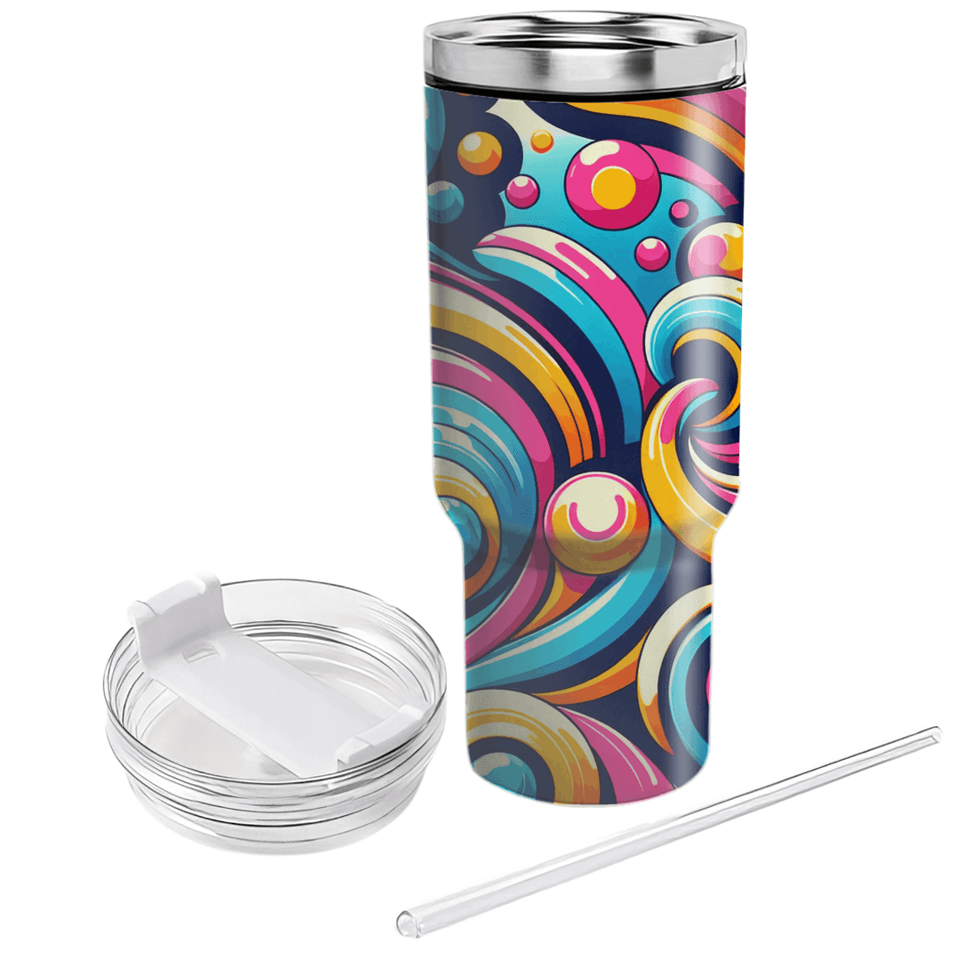 Groovy Swirls Travel Tumblers