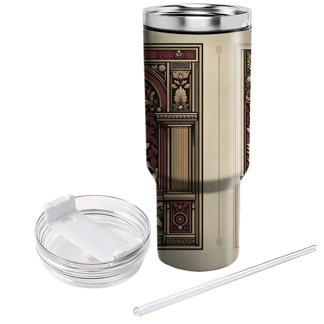 Renaissance Floral Panel  Tumblers For Gifts