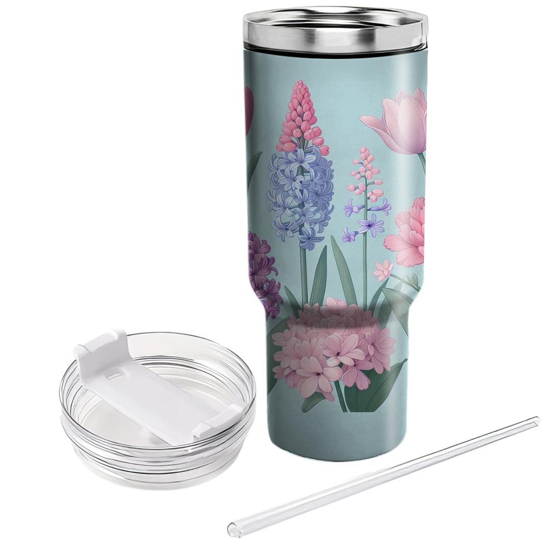 Spring's Pastel Garden  Tumbler Cups