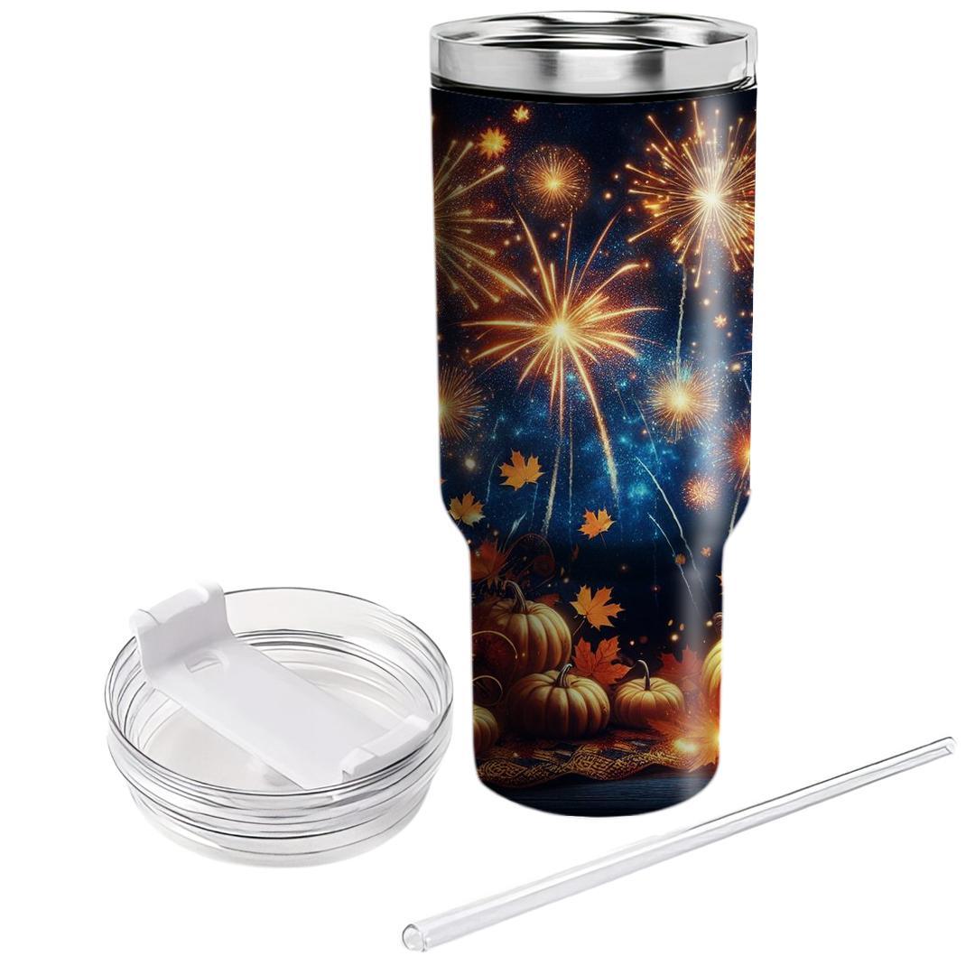 Autumn Fireworks  Personalized Tumblers