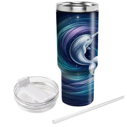 Mystical Narwhal Voyage  Travel Tumblers