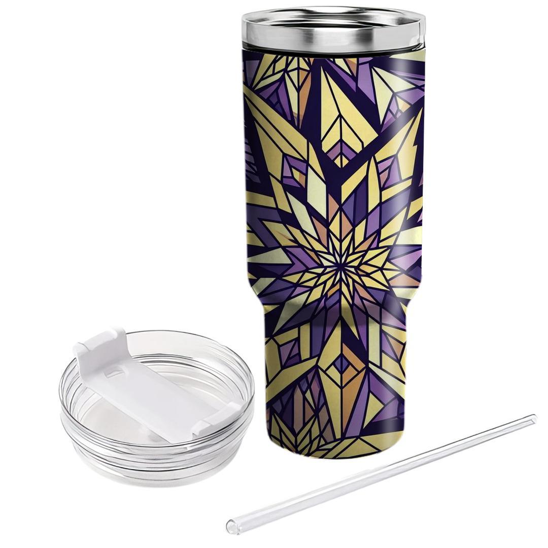 Geometric Starflower  Decorative Tumblers
