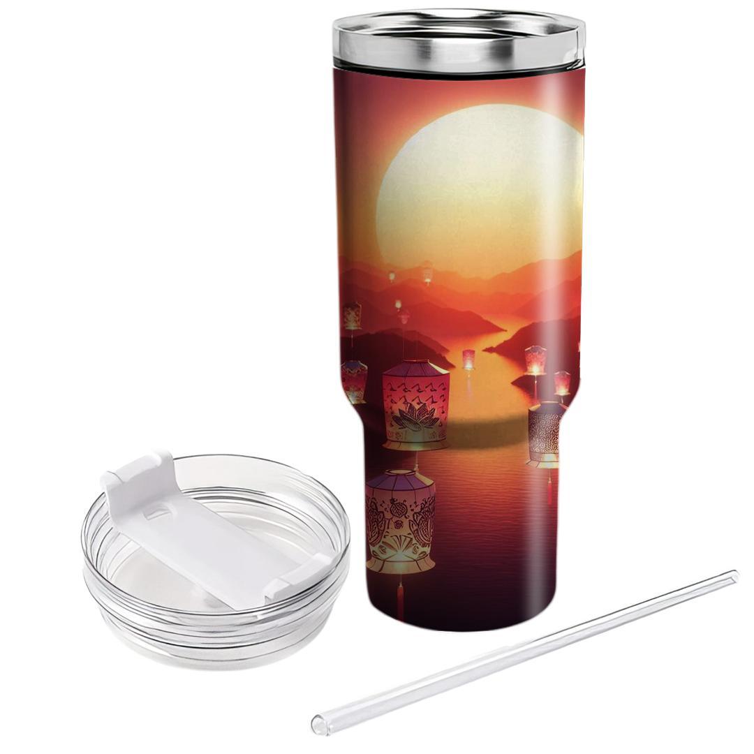 Sunkissed Lantern Festival Unique Tumblers