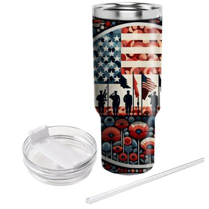 Mosaic Of Memories - Memorial Day  Tumblers With Lids