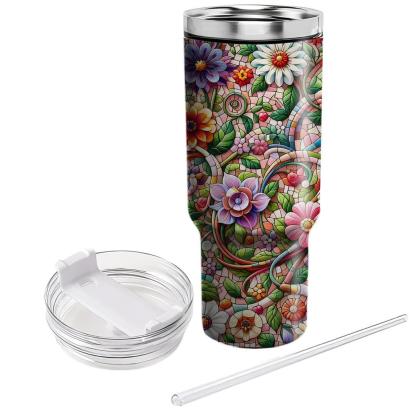 Chic Mosaic Garden  Travel Tumblers