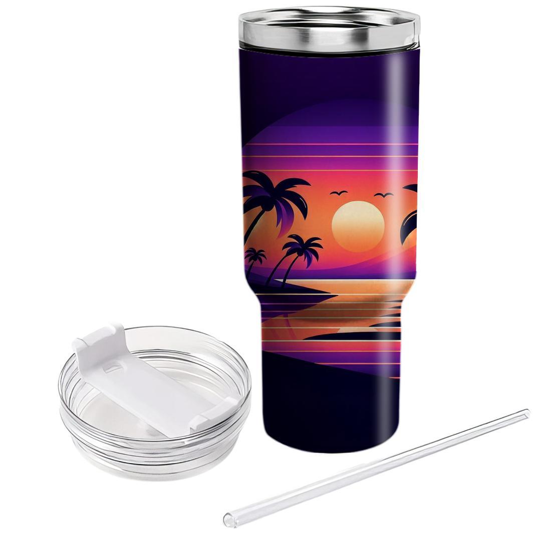 Summer Paradise Sunset  Decorative Tumblers