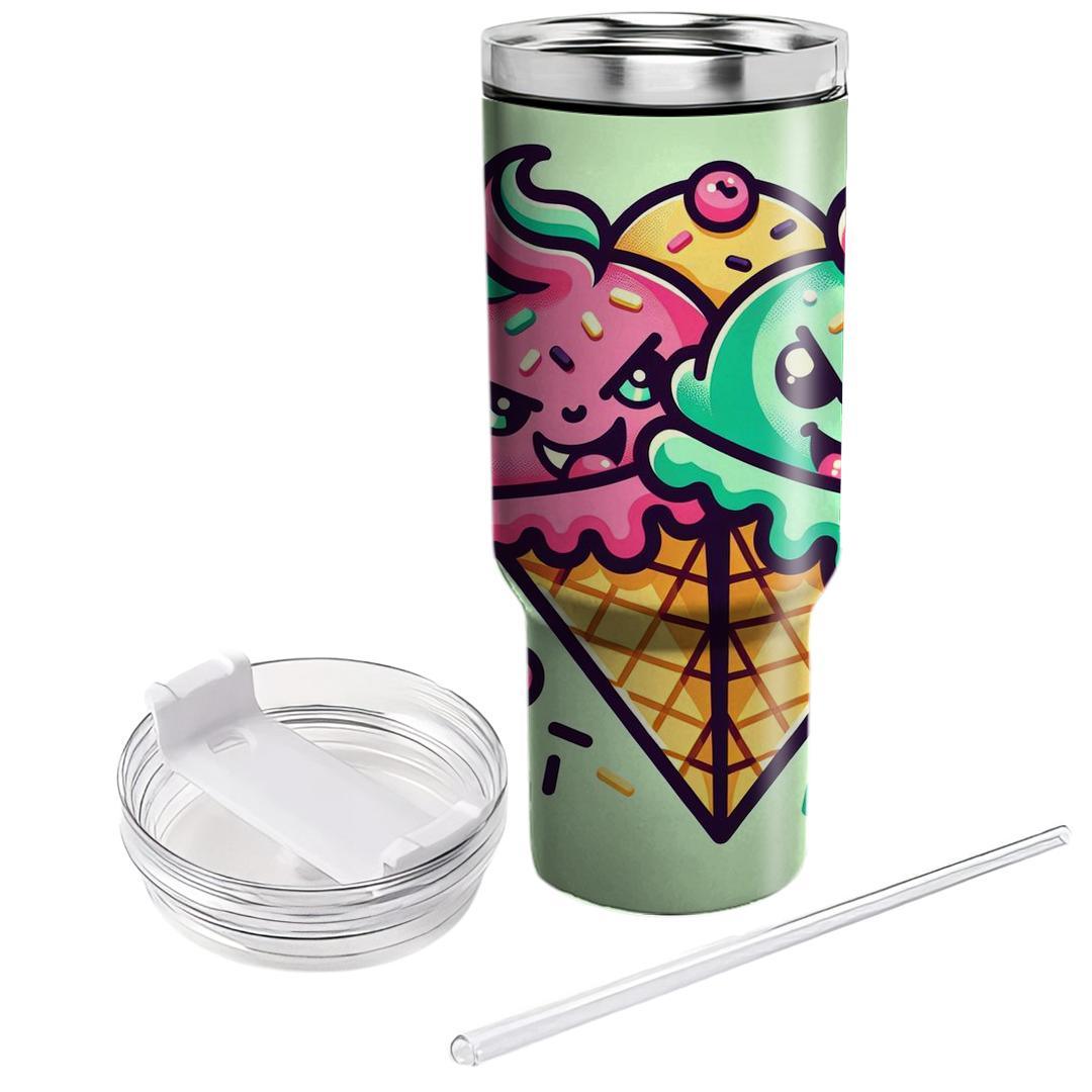 Quirky Ice Cream  Personalized Tumblers