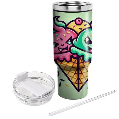 Quirky Ice Cream  Personalized Tumblers