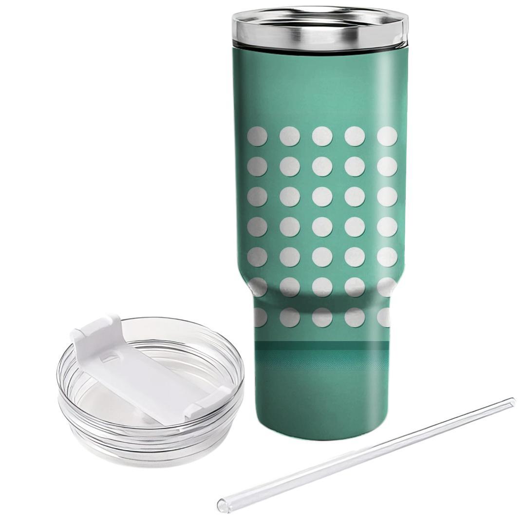 Polka Dot Mint Delight  Insulated Tumblers