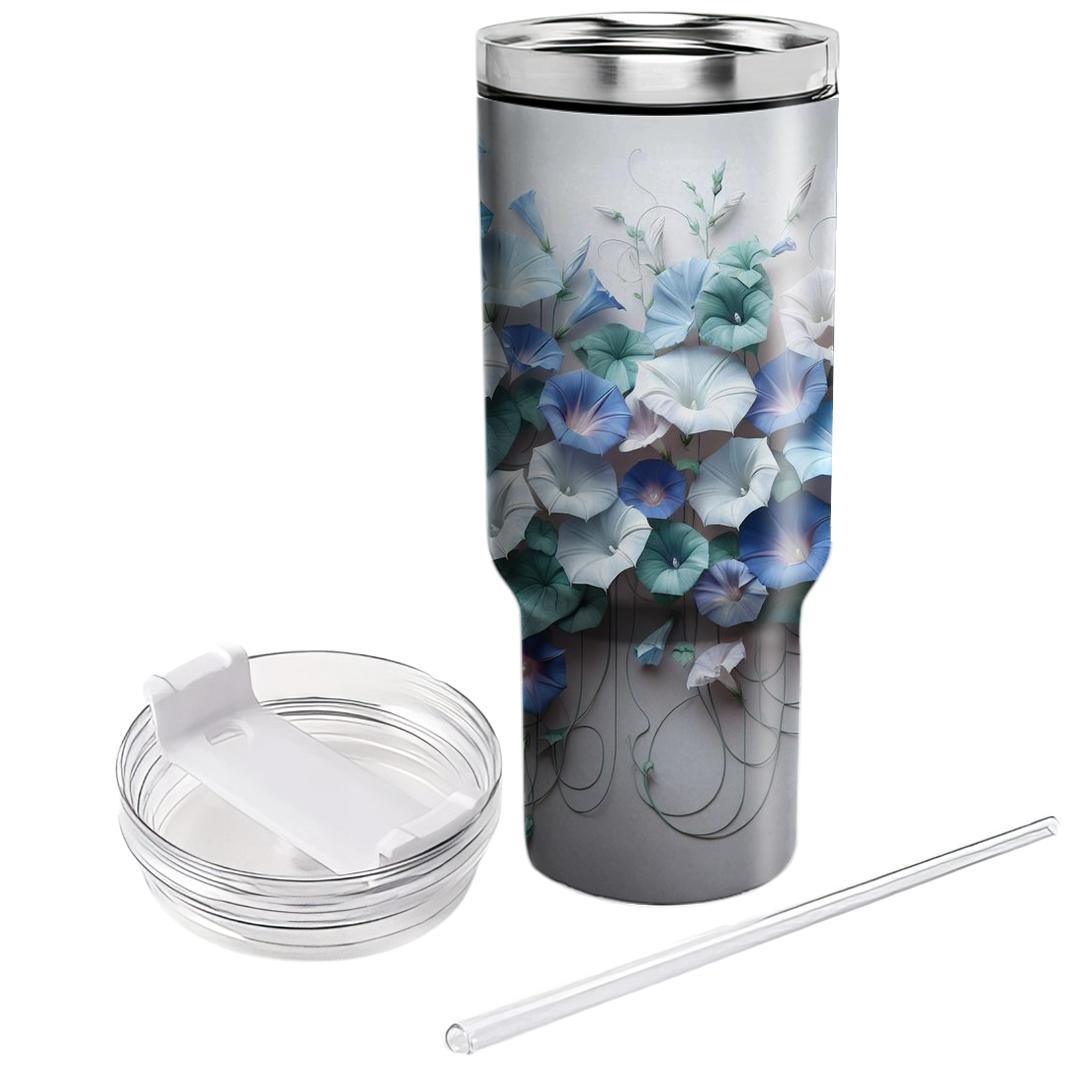 Azure Morning Glory  Unique Tumblers