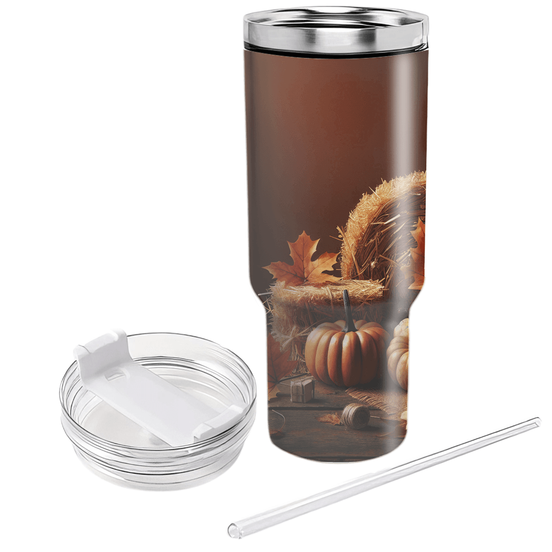 Autumn Rustic Charm  Personalized Tumblers