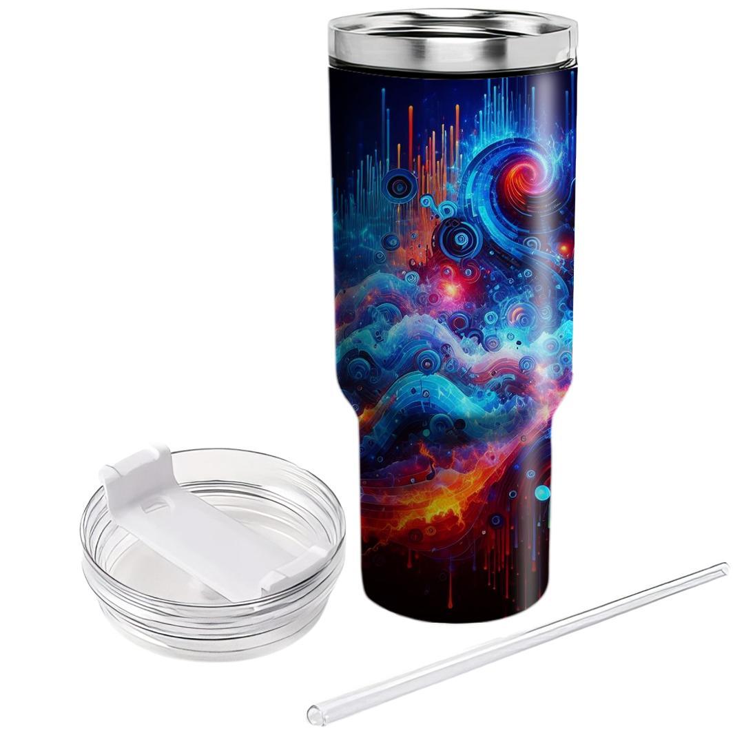 Soundwaves Of Joy - Music Festival Celebration  Tumblers With Lids