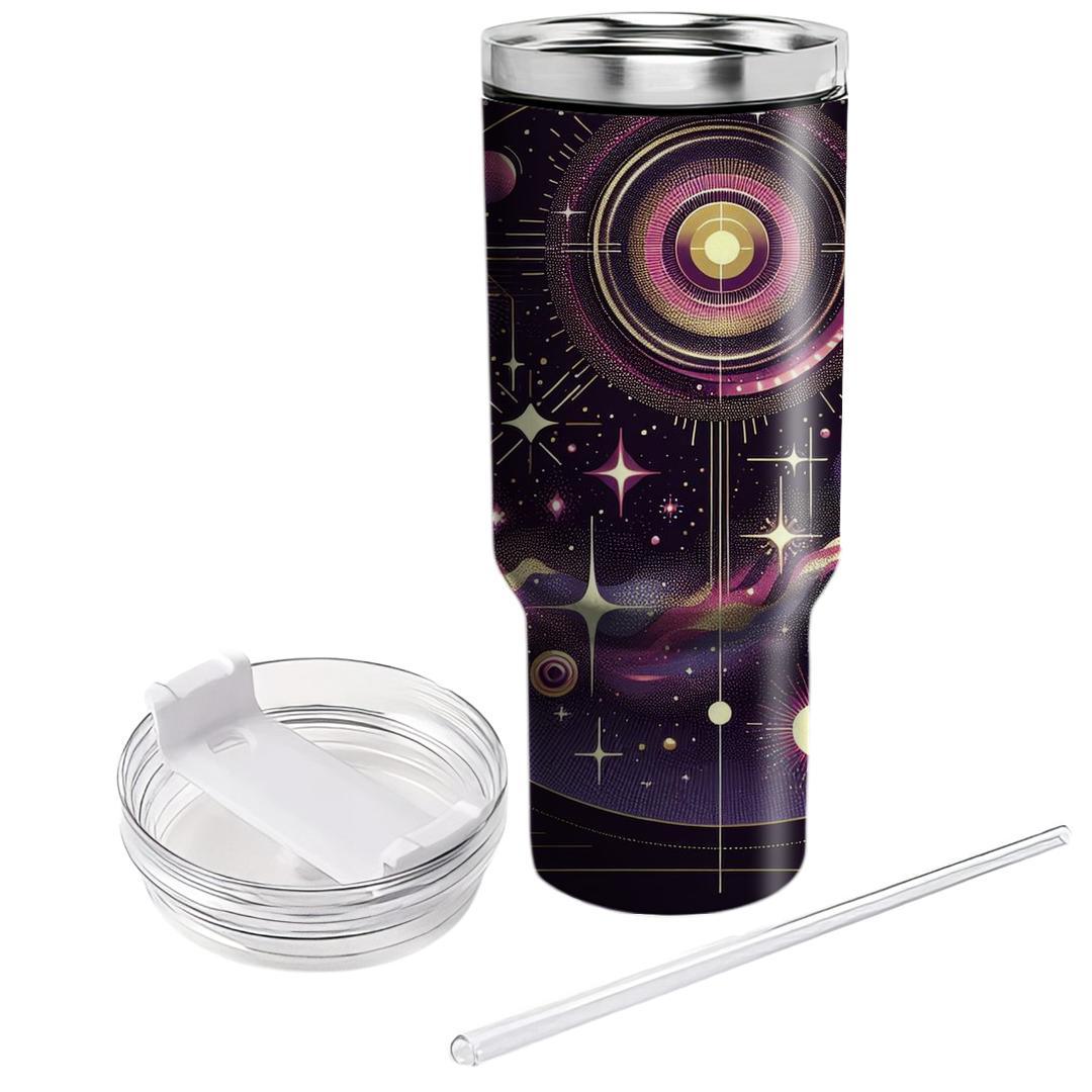 Retro Glam Galaxy Travel Tumblers