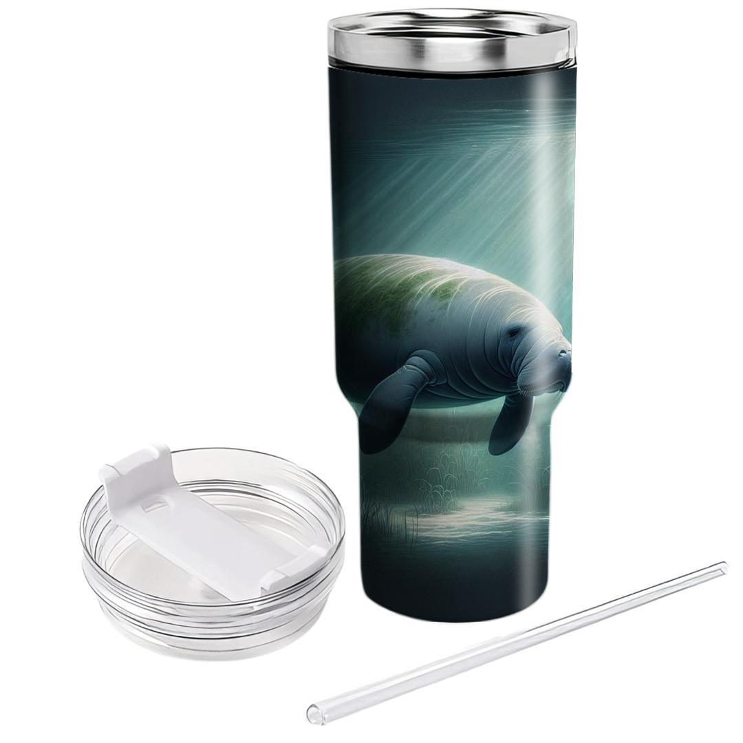 Gentle Giant Manatee  Travel Tumblers