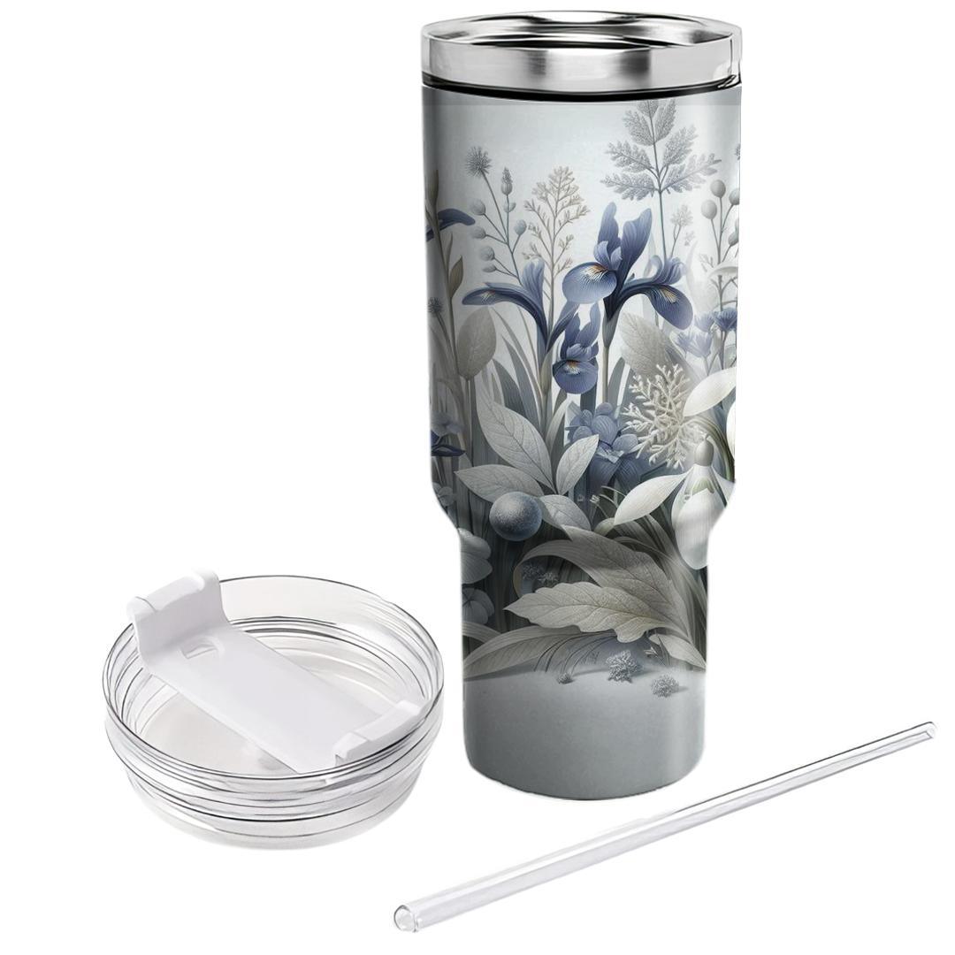 Winter Frost Bloom  Tumblers For Gifts