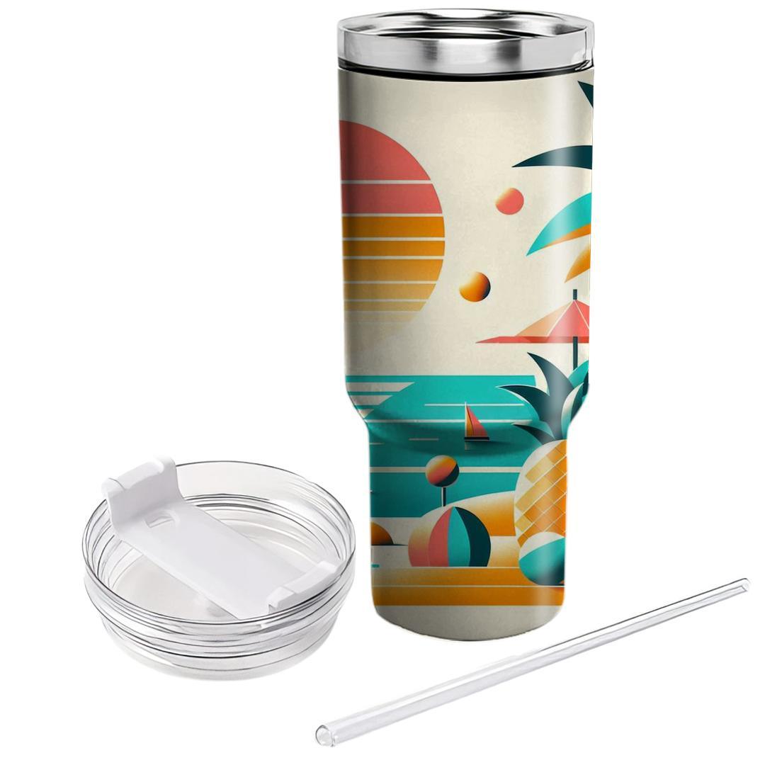 Tropical Miami  Personalized Tumblers