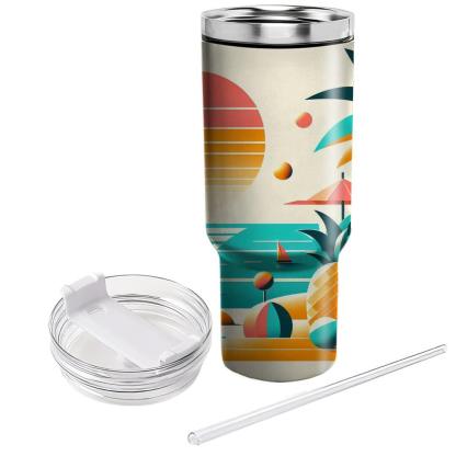Tropical Miami  Personalized Tumblers
