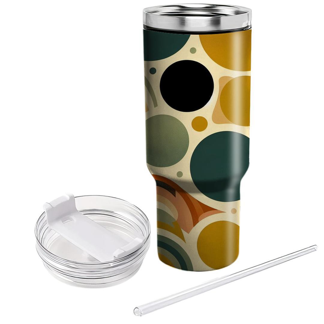 Mellow Vintage Circles  Custom Tumblers