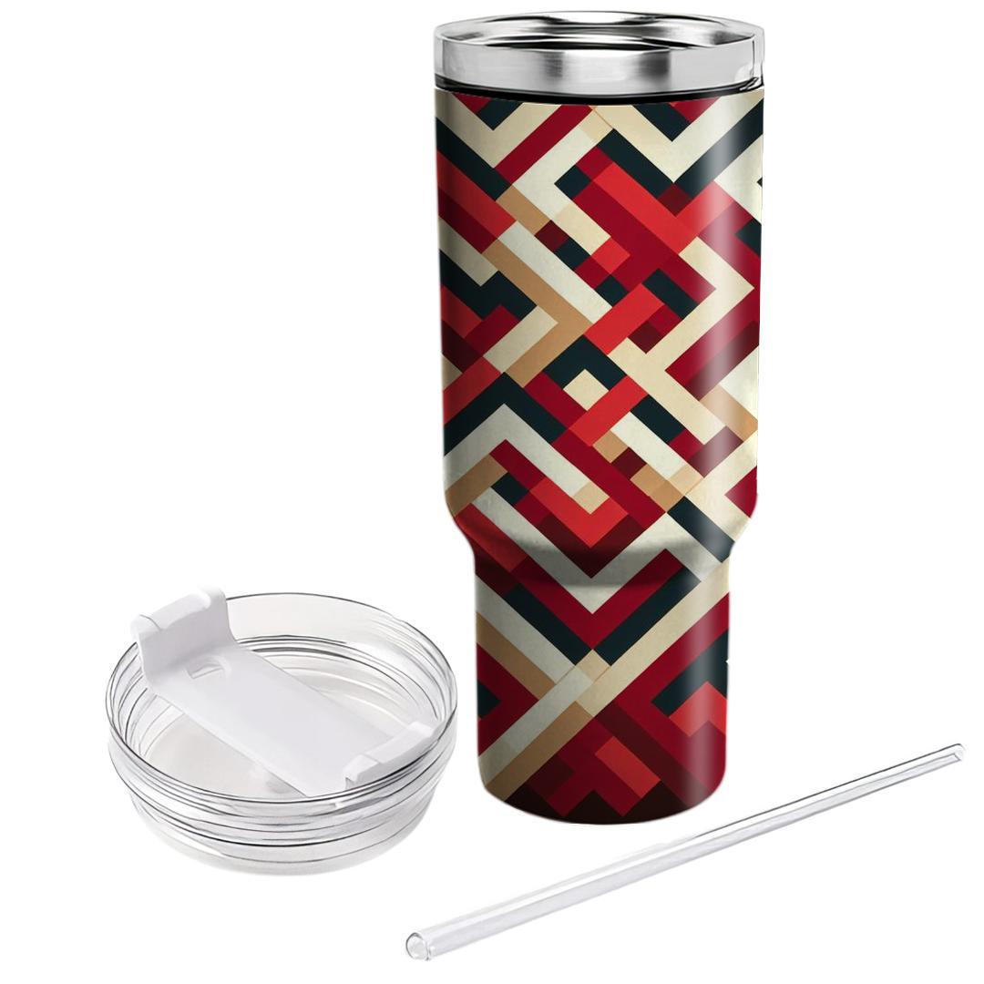 Radiant Diamond Tesselation  Travel Tumblers