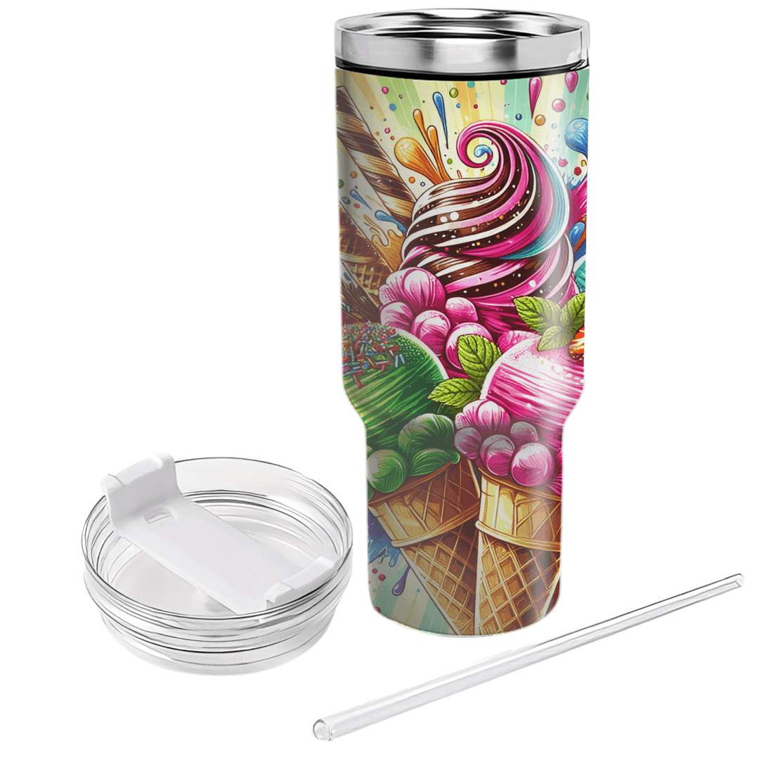 Summer Ice Cream Dream  Personalized Tumblers