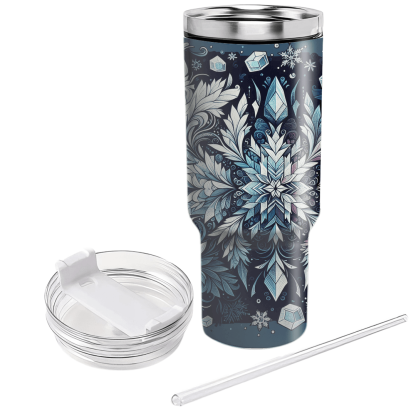 Winter Ice Crystal  Tumbler Cups
