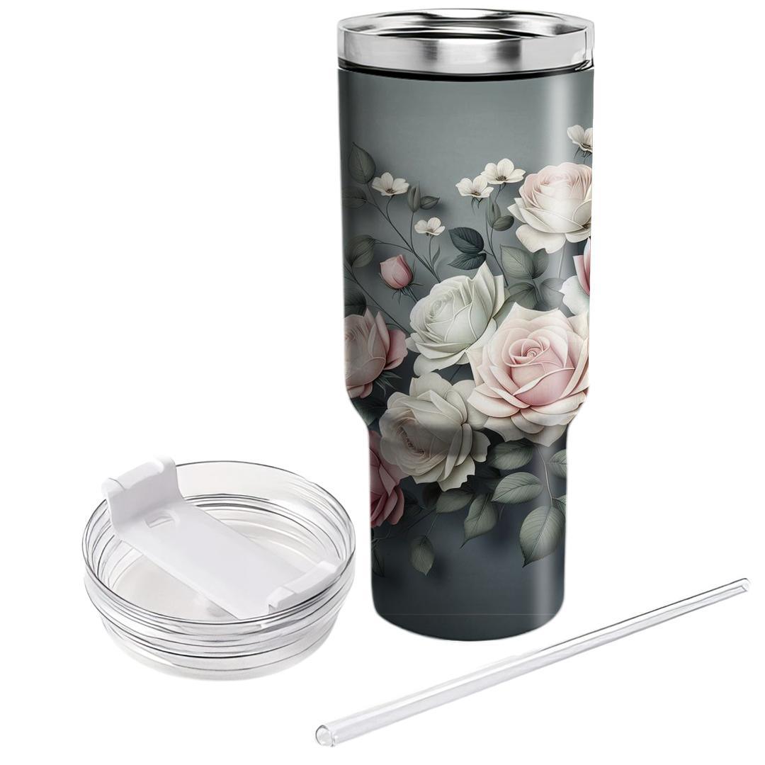 Serenity Rose Bouquet  Insulated Tumblers