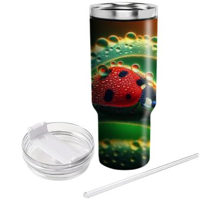 Dainty Ladybug Delight  Tumblers With Lids