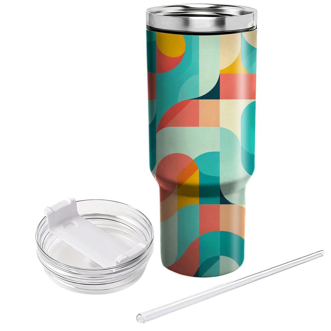 Geometric Waves And Curves  Decorative Tumblers