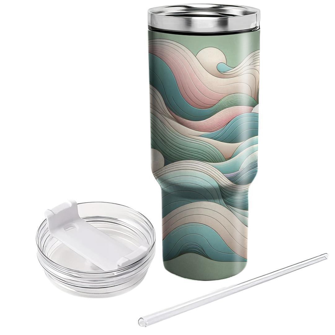 Delightful Pastel Waves  Custom Tumblers