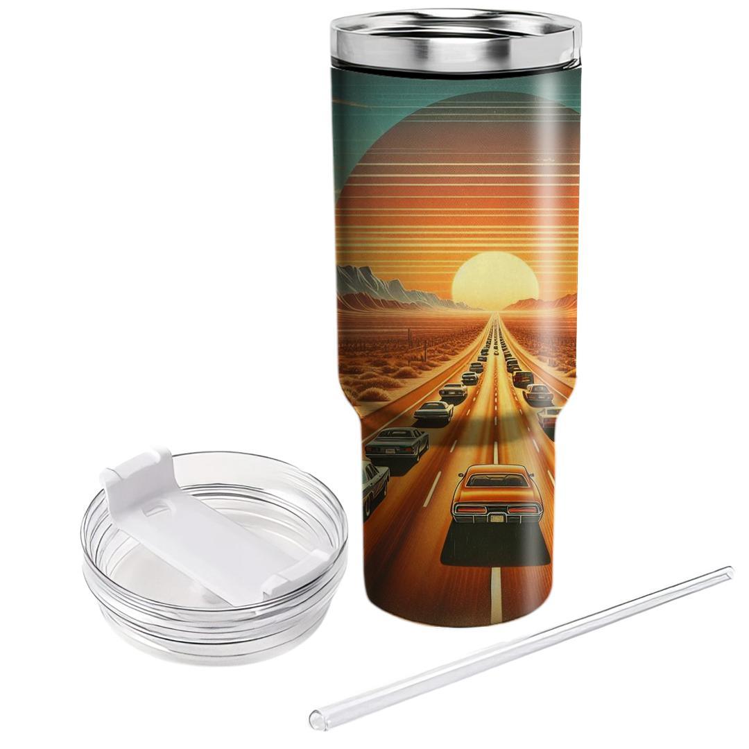 Highway Mirage  Unique Tumblers